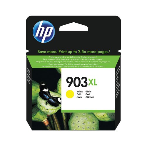 HP 903XL Ink Cartridge High Capacity 750 Page Yield Yellow T6M11AE