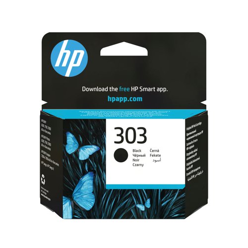 HP 303 Original Ink Cartridge 4-ml Black T6N02AE