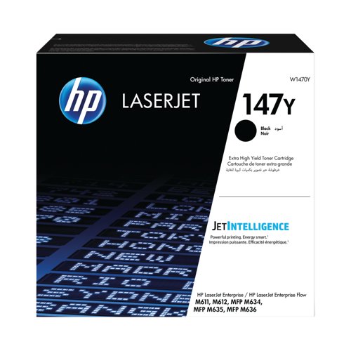 HP 147Y Original LaserJet Toner Cartridge Extra HY Black W1470Y