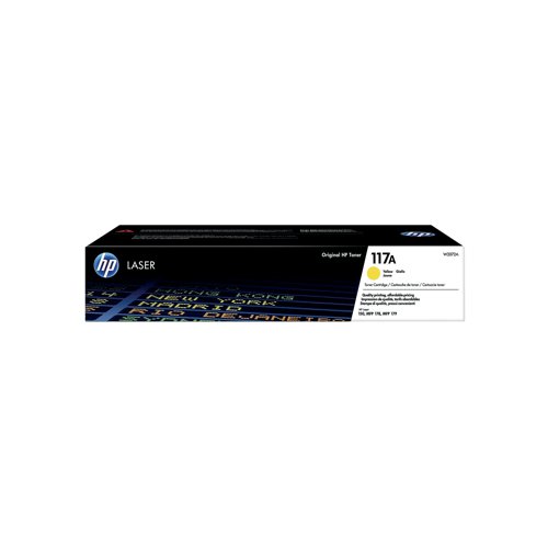 HP 117A Original Laser Toner Cartridge Yellow W2072A