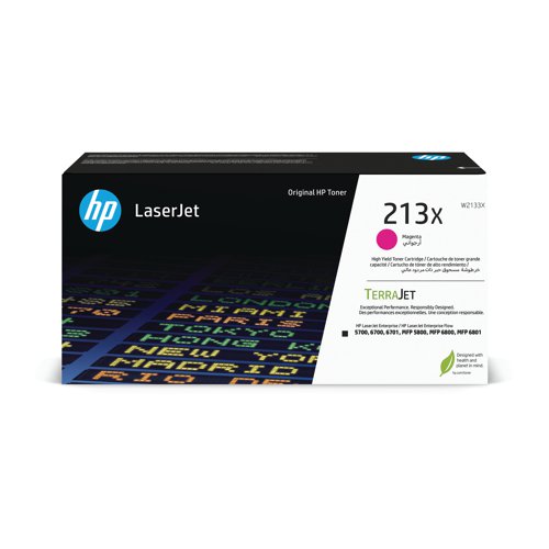 HP 213X Original LaserJet Toner Cartridge High Yield Magenta W2133X