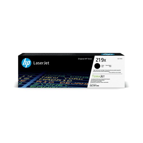 HP 219X Original LaserJet Toner Cartridge High Yield Black W2190X