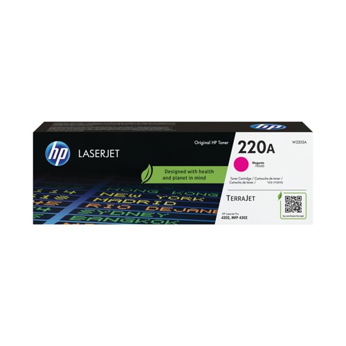 HP 220A Original LaserJet Toner Cartridge Magenta W2203A