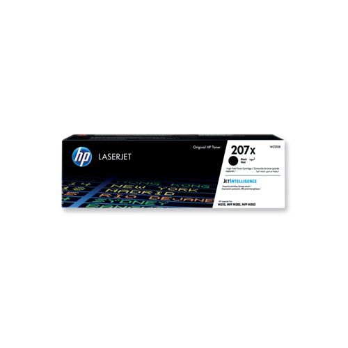 HP 207X Original LaserJet Toner Cartridge High Yield Black W2210X