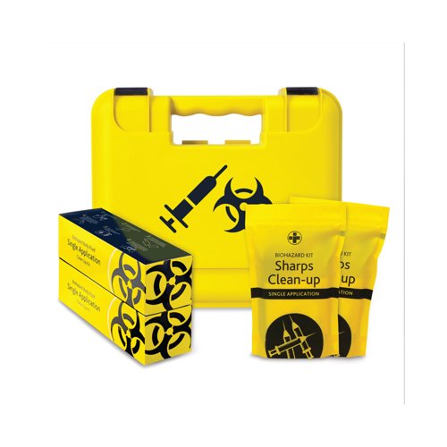 Reliance Medical Biohazard Kit Clean-Up Titan Box Medium Yellow 2718