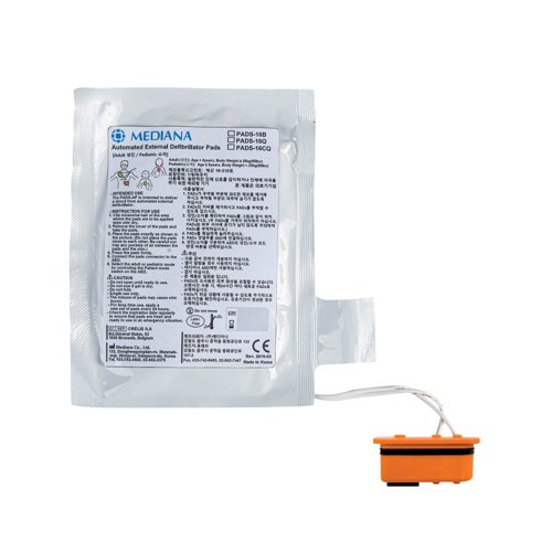 Mediana A16 AED Replacement Defibrillation Pads Adult/Paediatric 2902