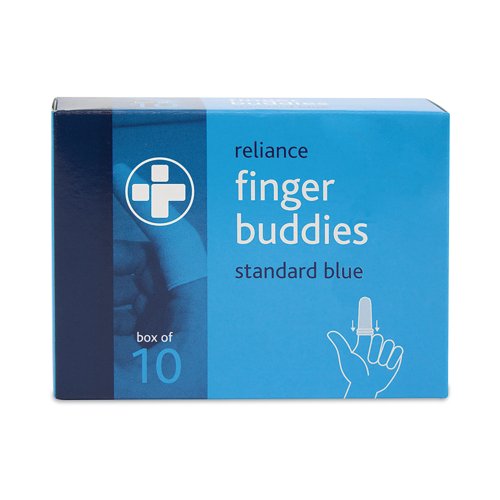 Reliance Medical Finger Buddies Standard Blue Pack of 10 495