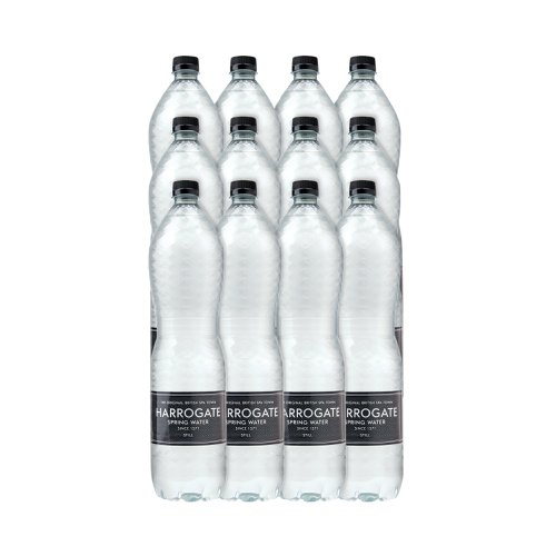 For over 400 years the spa town of Harrogate has been renowned for the unique quality of its water. Bottled straight from the spring on Harlow Hill near Harrogate, the water is naturally rich in magnesium and calcium with low sodium levels, giving a perfect balance of purity and taste. This pack contains twelve 1.5 litre plastic bottles.