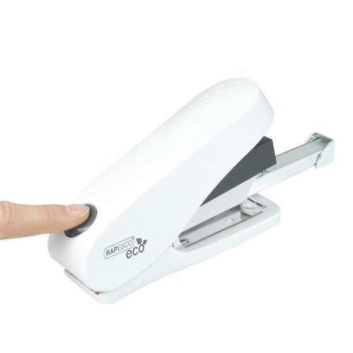 Rapesco ECO Luna Less Effort Stapler White 1467 Manual Staplers HT01515