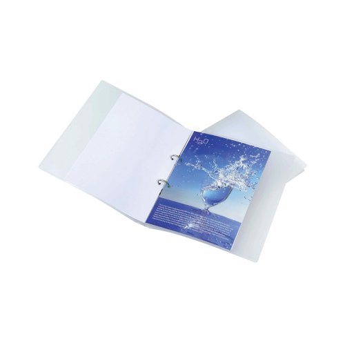 Rapesco Eco 25mm Two-Ring Binder A4 Clear (Pack of 10) 1045