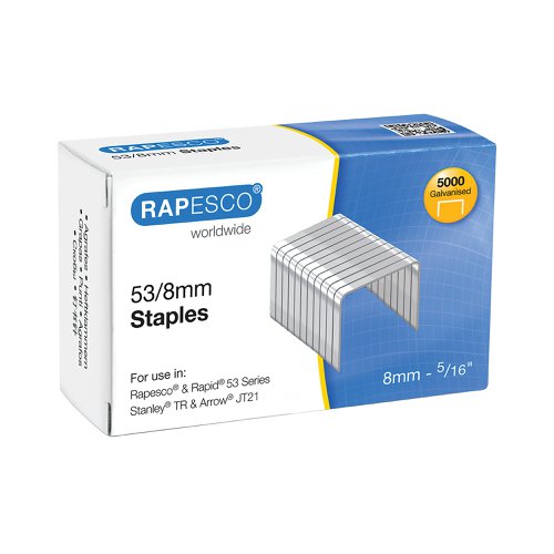 Rapesco 53/8mm Staples (5000 Pack) RTC