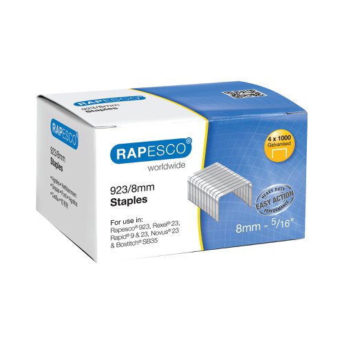 Rapesco 923/8mm Staples (Pack of 4000) S92308Z3