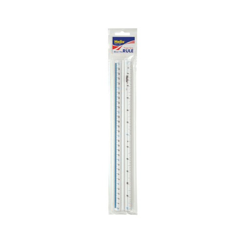 Helix Shatter Resistant Fingergrip Ruler 30cm (Pack of 10) L12080 | Maped Group