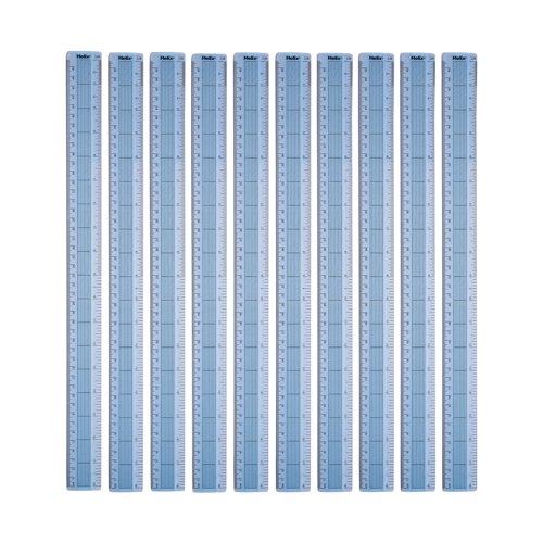 Helix Shatter Resistant Ruler Gridded 45cm Blue (Pack of 10) L28040 | Maped Group