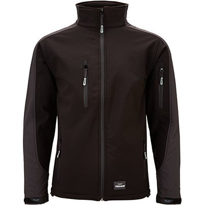Trojan Trail Black/Grey Softshell Jacket 4XL