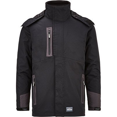 Trojan Men's Black/Grey Multi Waterproof Jacket S