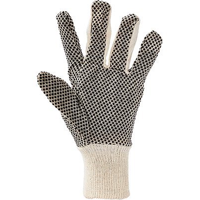 Arco Men's Polka-Dot Cotton Work Gloves 9 (Pack of 12)