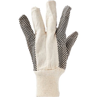 Arco Men's Polka-Dot Cotton Work Gloves 9 (Pack of 12)