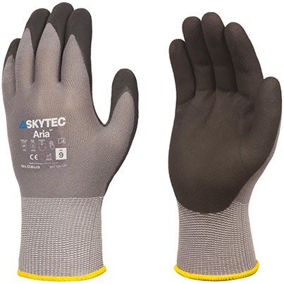 Skytec Aria Nitrile-Coated Work Gloves M - Globus Group - ARC20599 - McArdle Computer and Office Supplies