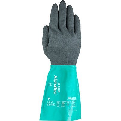 Ansell AlphaTec 58-535W Nitrile Chemical-Resistant Gloves 11
