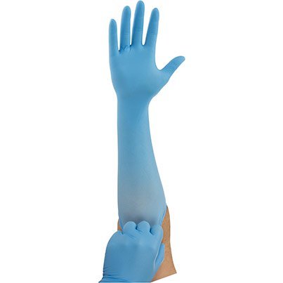 Ansell TouchNTuff 93-163 Blue Nitrile Gloves 8.5 (Pack of 50)