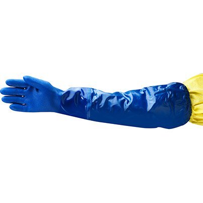 Ansell AlphaTec 23-201 Long-Sleeve PVC Chemical-Resistant Gloves 8