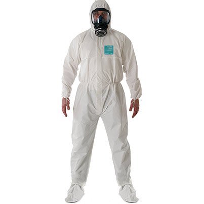 Ansell AlphaTec 2000 Standard Model 122 White Chemical Coverall M