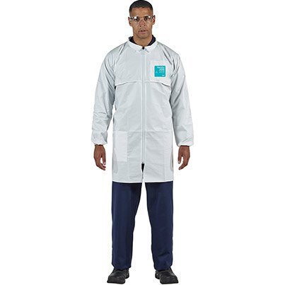 Ansell AlphaTec 2000 Standard Model 209 White Lab Coat L