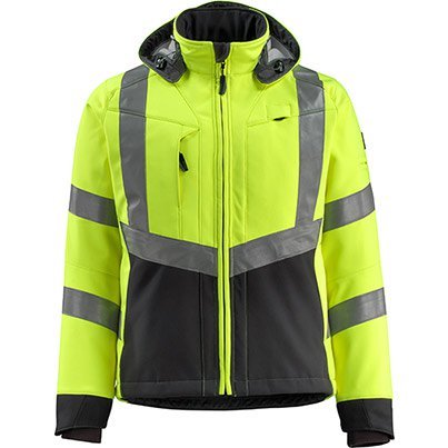 Mascot Safe Supreme Blackpool Yellow/Black Hi-Vis Softshell Jacket L