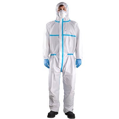 Arco White Type 4B/5B/6B Chemical Coverall L