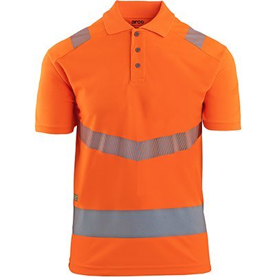 Arco Responsible Orange Hi-Vis Polo Shirt M