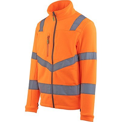 Arco Responsible Orange Hi-Vis Fleece Jacket S