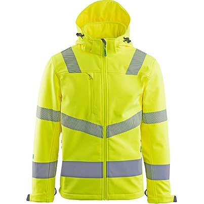 Arco Responsible Yellow Hi-Vis Softshell Jacket M