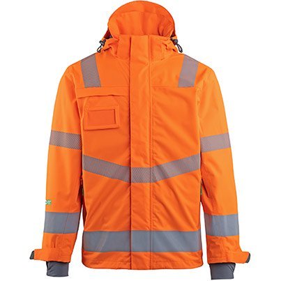 Arco Responsible Orange Waterproof Hi-Vis Coat 4XL