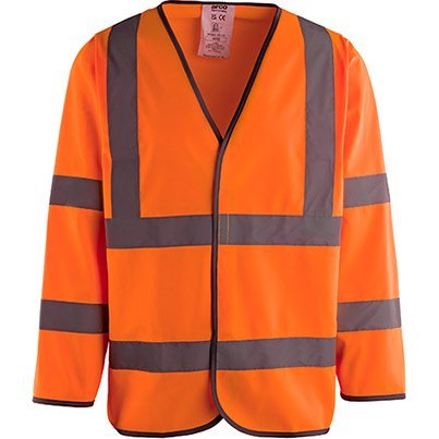 Arco Orange Long-Sleeve Hi-Vis Vest 3XL