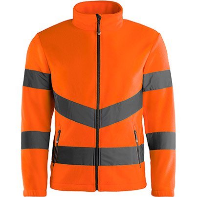 Arco Orange Hi-Vis Fleece Jacket S