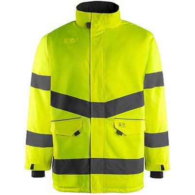 Arco Yellow Waterproof Hi-Vis Coat M