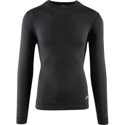 Trojan Black Long-Sleeve Wicking Base-Layer Vest XS