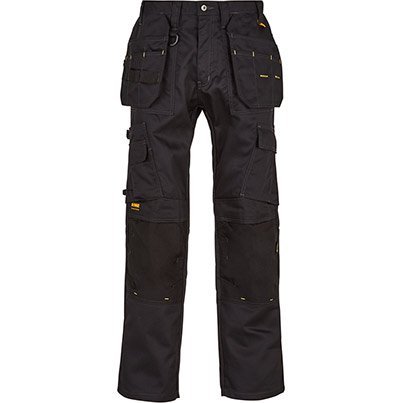 Dewalt Pro Tradesman Men's Black Work Trousers 30R