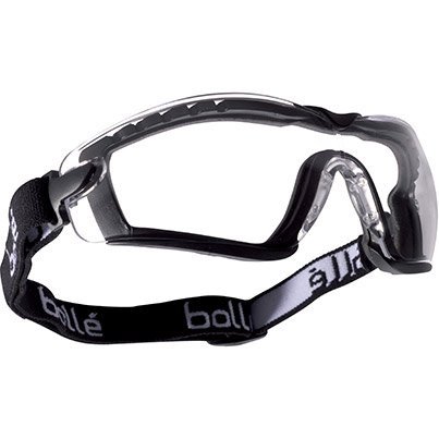 Bolle Safety Cobra Clear-Lens Safety Glasses with Foam Seal