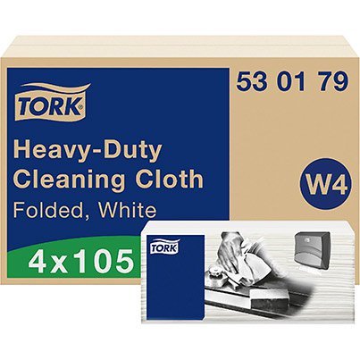 Tork WypAll X50 7441 Blue Cleaning Cloths (Pack of 4)
