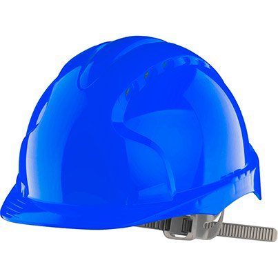 JSP Evo3 Blue Vented Slip-Ratchet Safety Helmet