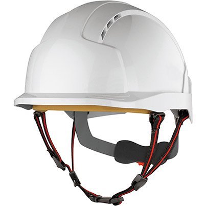 JSP EvoLite Skyworker White Wheel-Ratchet Safety Helmet