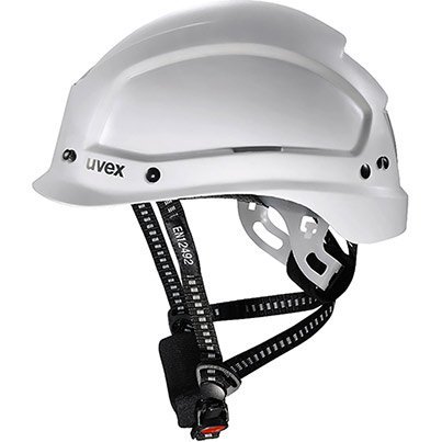 Uvex Pheos Alpine White Vented Wheel-Ratchet Climbing and Safety Helmet