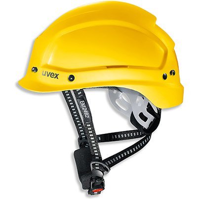 Uvex Pheos Alpine Yellow Vented Wheel-Ratchet Climbing and Safety Helmet