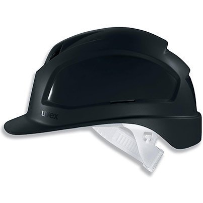 Uvex Pheos B Black Vented Slip-Ratchet Safety Helmet