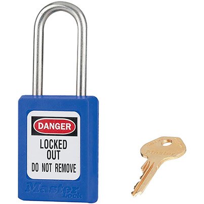 Master Lock Zenex Blue Steel Lockout Padlock