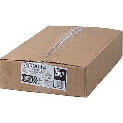 The Green Sack Black 140L Heavy Duty Compactor Bag (Pack of 100)