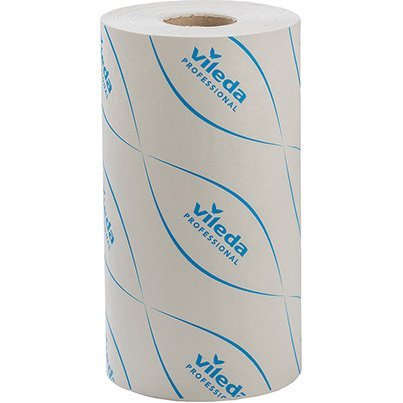 Vileda Professional MicronSolo Blue Microfibre Cleaning Cloths Roll 45m