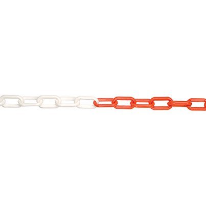 JSP Red/White Plastic Chain 6mm x 25m